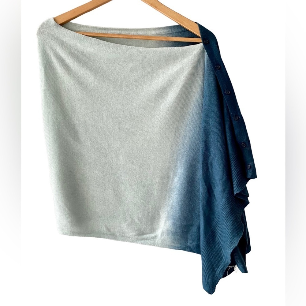 Dip-Dye Poncho Scarf - Picture 2 of 10